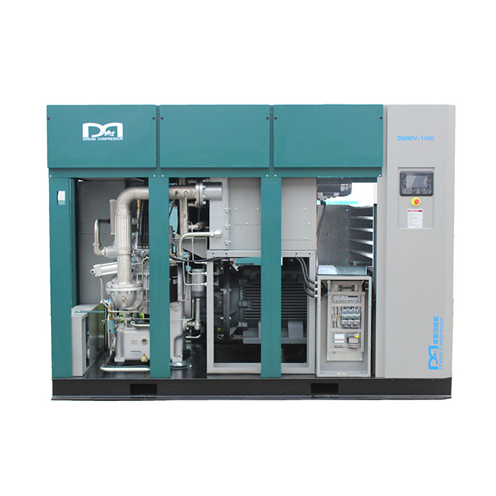 Non-lubricated Dry Oil Free VSD Screw Air Compressor