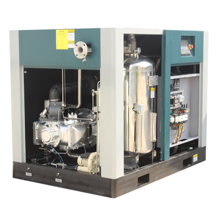 Oil Free Water Lubricated Fixed Speed Screw Air Compressor